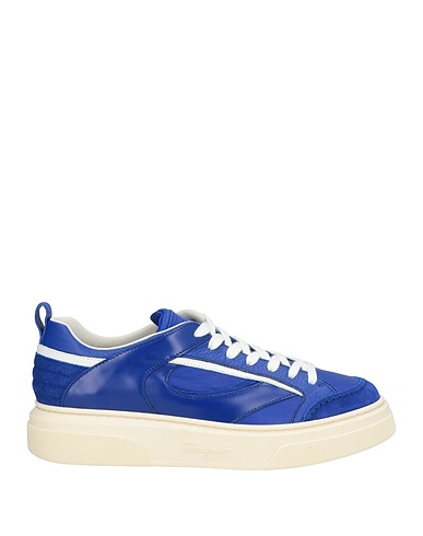 FERRAGAMO Sneakers Bright blue Calfskin