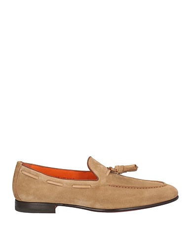 SANTONI Loafers Sand Leather