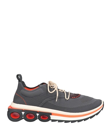 FERRAGAMO スニーカー 鉛色 革（なめし加工） / 紡績繊維