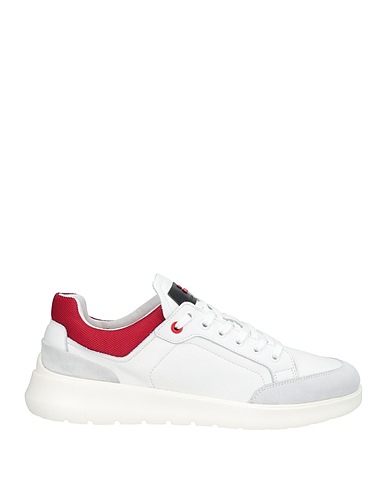 PEUTEREY Sneakers Burgundy Leather, Textile fibers