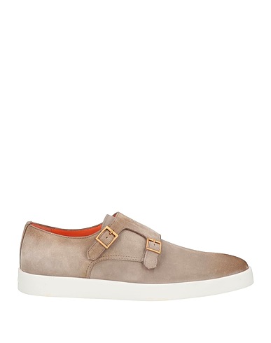 SANTONI Loafers Taupe Leather