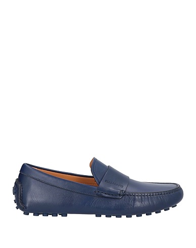 FERRAGAMO Loafers Navy Leather