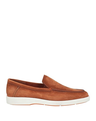 SANTONI Loafers Tan Leather