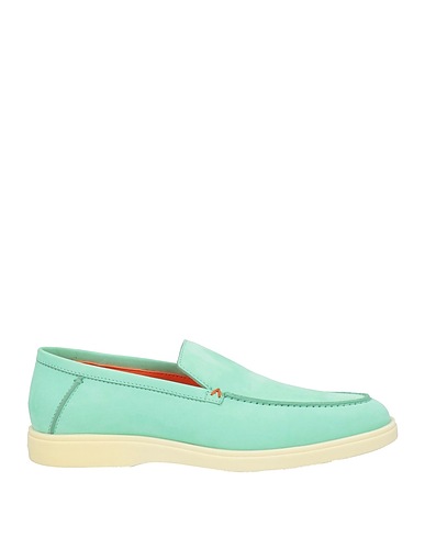 SANTONI Loafers Light green Leather