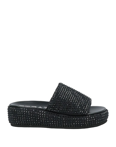STRATEGIA Sandals Black Textile fibers