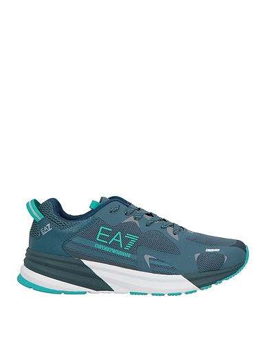 EA7 Sneakers Azul francés 100% Poliéster, Poliuretano termoplástico, Poliuretano untado