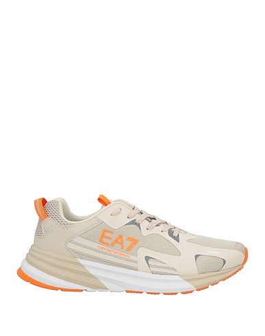 EA7 Sneakers BEIGE 100% Πολυεστέρας, Θερμοπλαστική πολυουρεθάνη