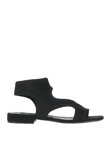 SERGIO ROSSI Sandals Black Textile fibers