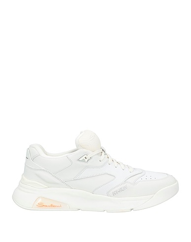 SANTONI Sneakers White Leather