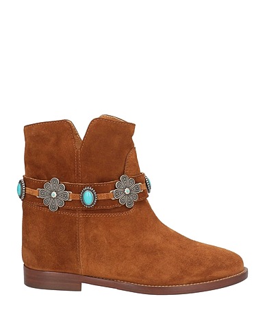 VIA ROMA 15 Stiefelette Kamel Leder