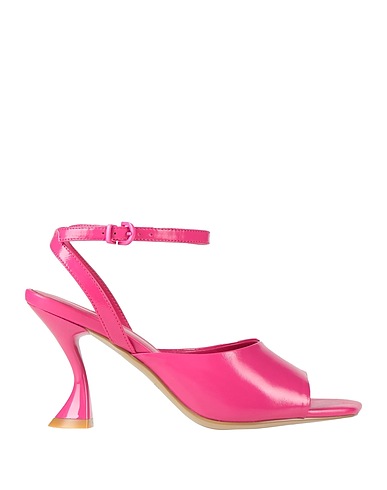 JEANNOT Sandals Fuchsia Leather