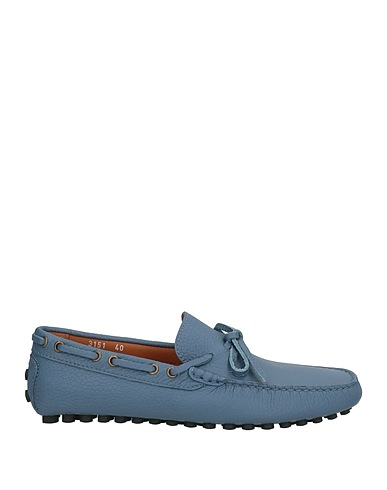 DOUCAL'S Loafers Light blue Leather