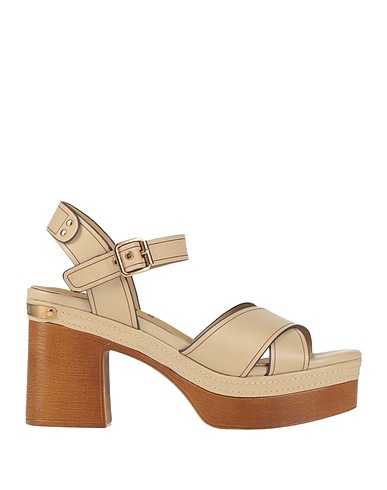CARMELA Sandals Beige Leather