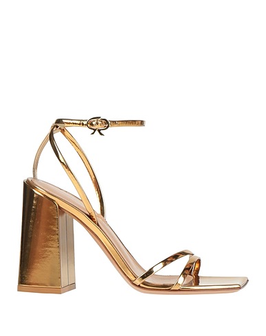 GIANVITO ROSSI Sandalen Gold Leder