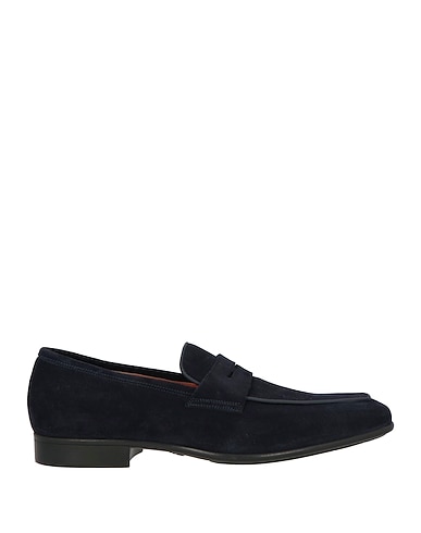 SANTONI Mokassins Nachtblau Leder