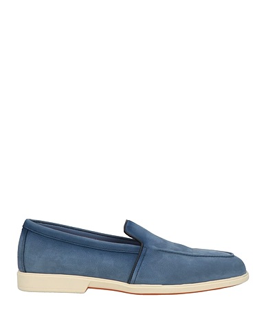SANTONI Loafers Slate blue Leather