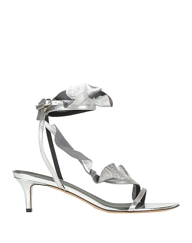 ISABEL MARANT Sandali Argento 100% Pelle di capra