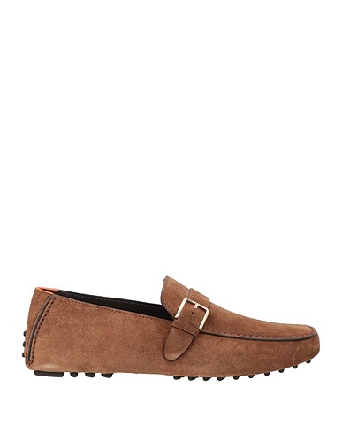 SANTONI Loafers Khaki Leather