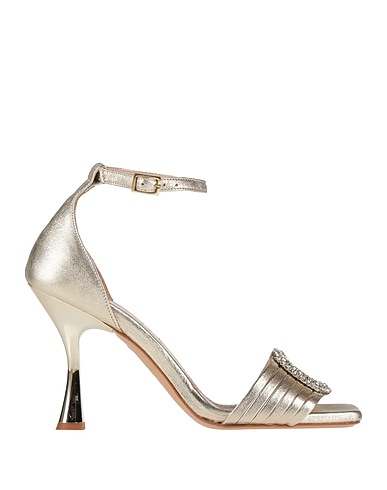 GIANMARCO F. Sandals Platinum Leather