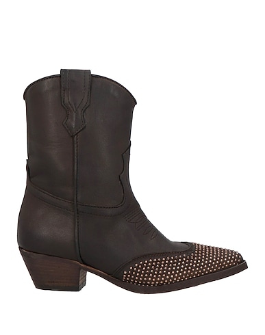 ZOE Ankle boot Dark brown Leather