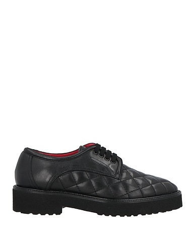 PAS DE ROUGE Stringate Nero Pelle