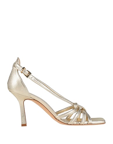 GUGLIELMO ROTTA Sandals Gold Leather