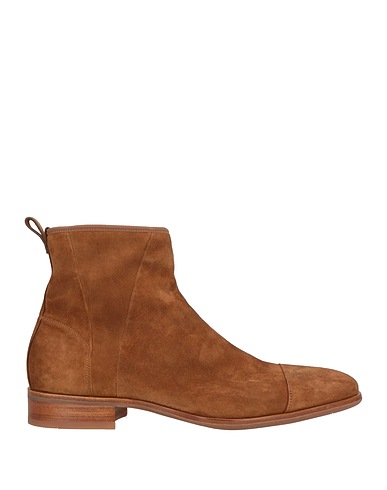 SANTONI Ankle boot Camel Leather