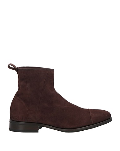 SANTONI ショートブーツ チョコレートブラウン 革（なめし加工）