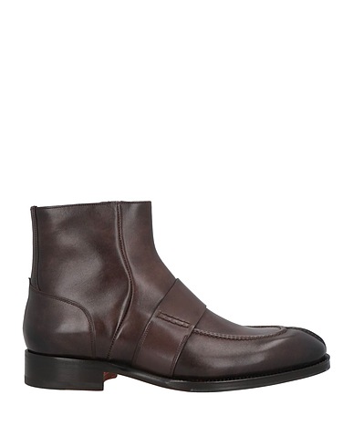 SANTONI Stiefelette Dunkelbraun Leder