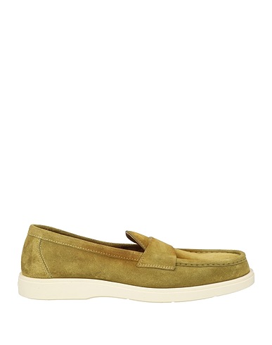 SANTONI Mocassino Verde lime Pelle