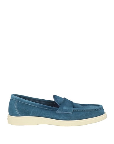 SANTONI Loafers Slate blue Leather