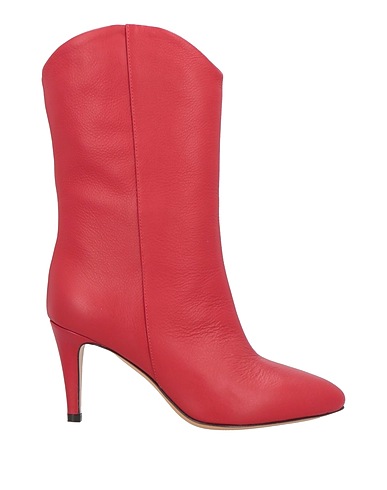 THE SELLER Stiefelette Rot Leder