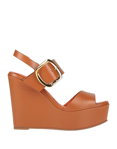SANTONI Sandals CUOIO Leather