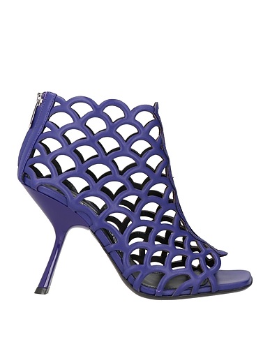 SERGIO ROSSI Ankle boot Dark purple Leather