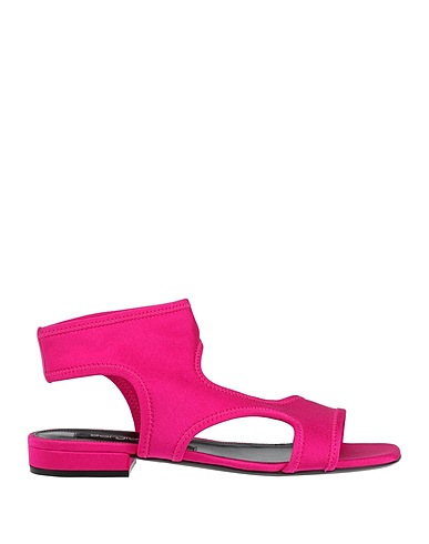 SERGIO ROSSI Sandals Fuchsia Textile fibers