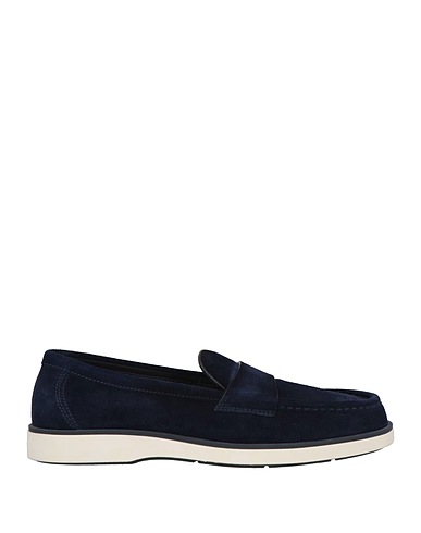 SANTONI Loafers Midnight blue Leather