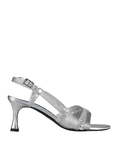FABI Sandals Silver Leather