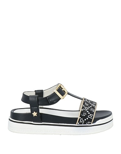 LIU •JO Sandals Black Textile fibres