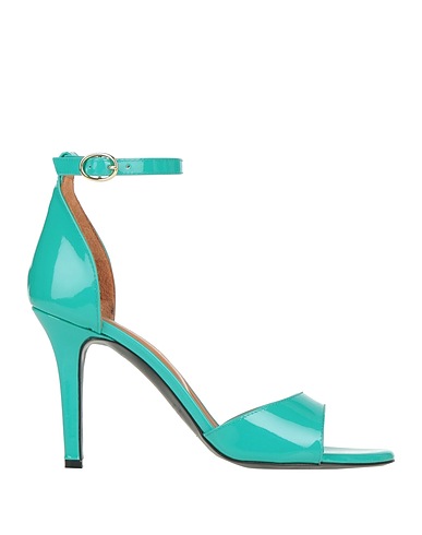 VIA ROMA 15 Sandals Turquoise Leather