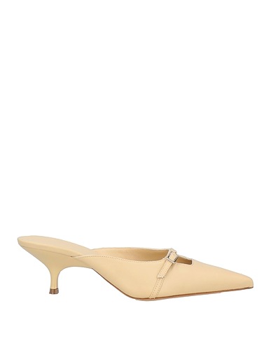 GIA BORGHINI Mules and clogs Beige Leather