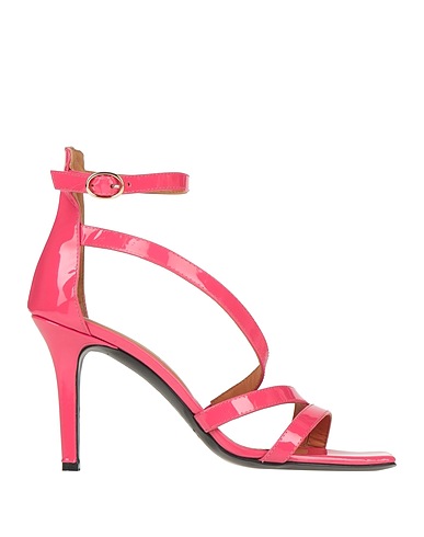 VIA ROMA 15 Sandals Fuchsia Leather