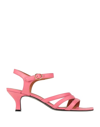 VIA ROMA 15 Sandals Pink Leather