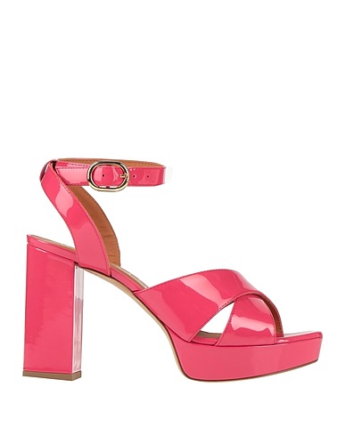 VIA ROMA 15 Sandals Fuchsia Leather