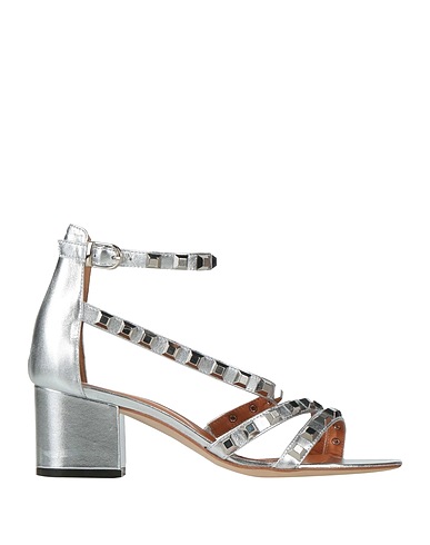 VIA ROMA 15 Sandals Silver Leather