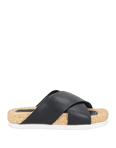 AGL Espadrilles Schwarz Leder