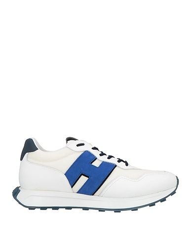 HOGAN Sneakers White Leather, Textile fibres