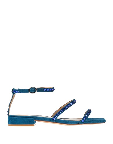ALMA EN PENA. Sandalen Blau Leder