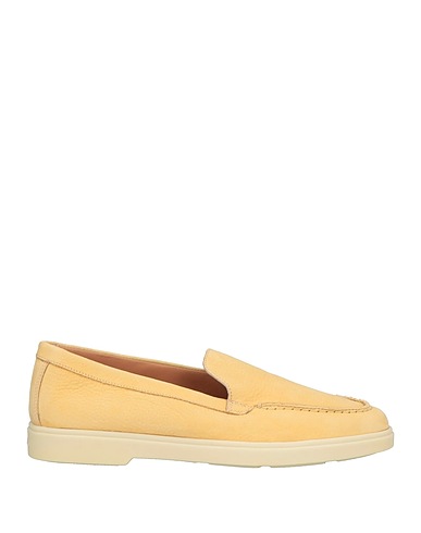 SANTONI Mokassins Pastellgelb Leder