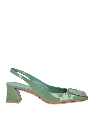 SANTONI Décolleté Verde salvia Pelle