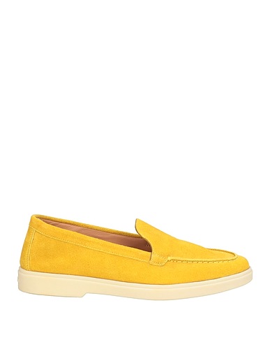 SANTONI Loafers Yellow Leather